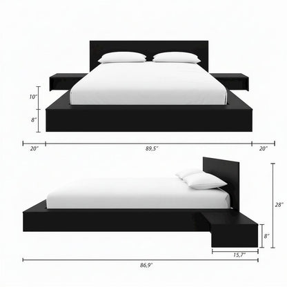 Kanso 4-Piece Low Platform Bedroom set