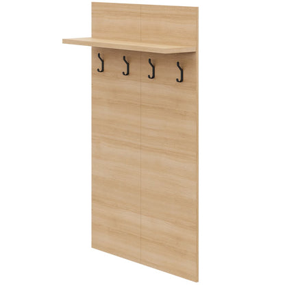 Porto Entryway Wall-Mounted Coat Rack with Shelf