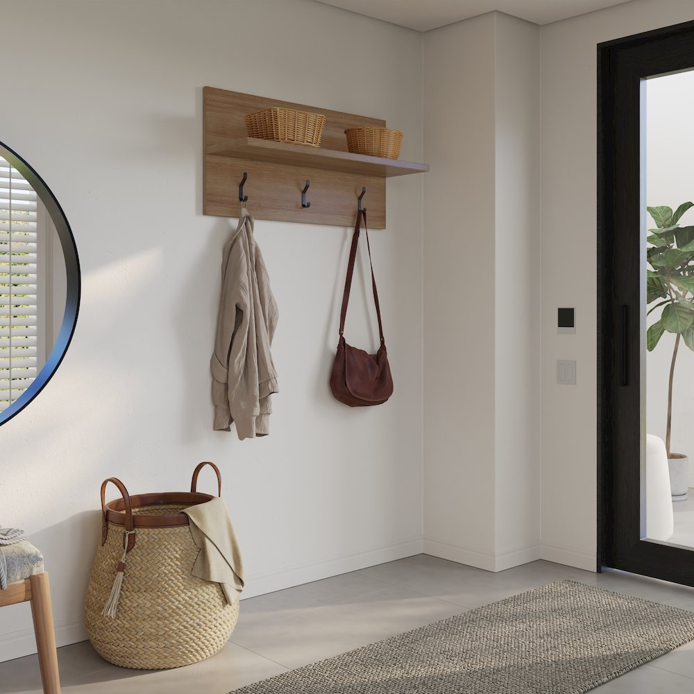 Porto Entryway Wall-Mounted Coat Rack