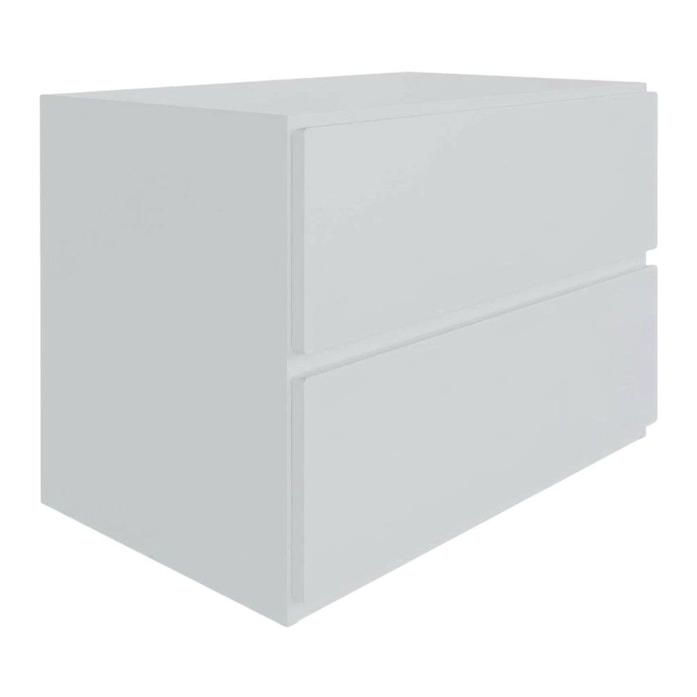 White Nightstand with One Drawer and Folding Door for Modern Bedroom Storage