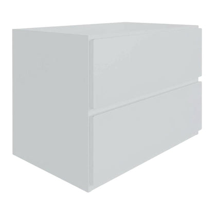 White Nightstand with One Drawer and Folding Door for Modern Bedroom Storage