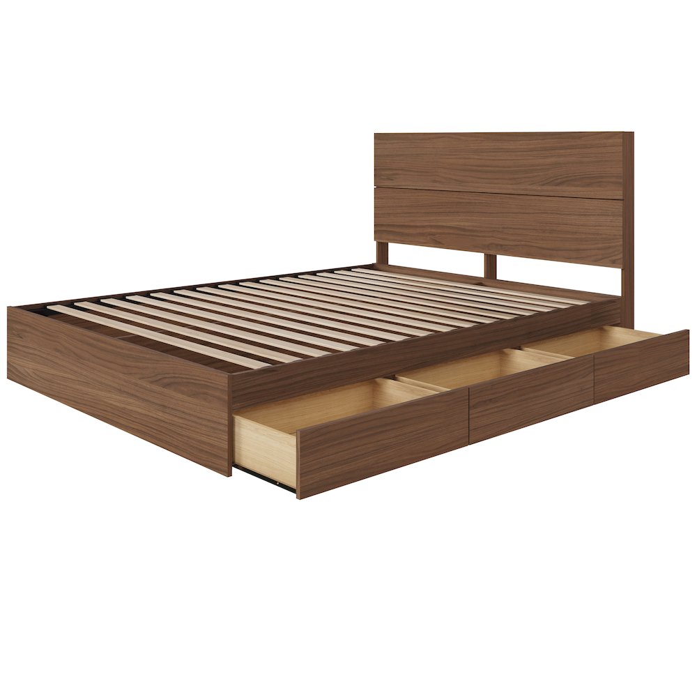 Milo 2-Piece Reversible Storage Bed Set, Queen