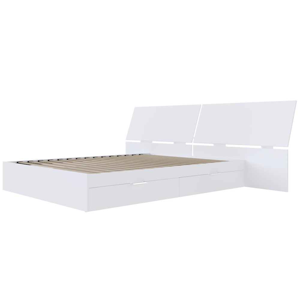 Oslo 2-Piece Dual Storage Bed Set, Queen