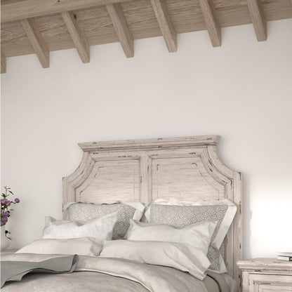 Providence 5/0 Panel Headboard - Antique White