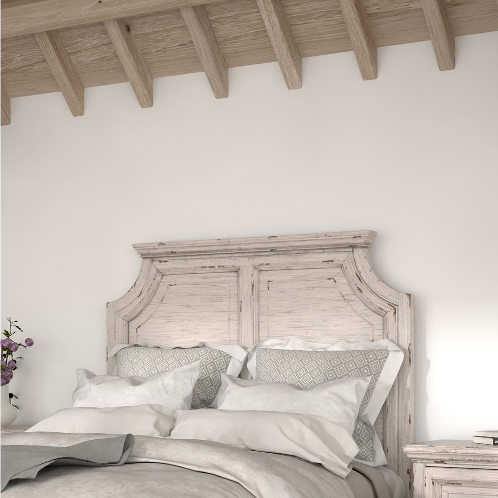 Providence 6/6 Panel Headboard - Antique White