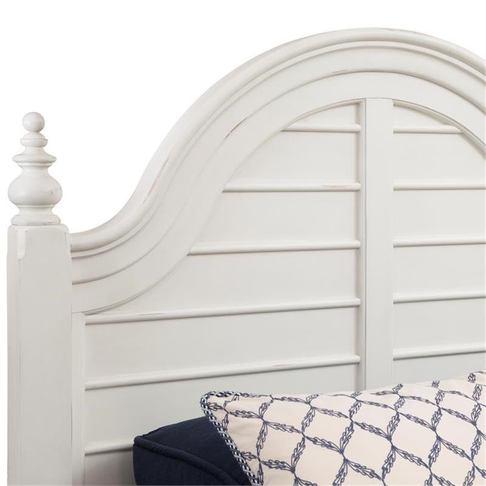 Rodanthe 6/6 Poster Headboard - Dove White