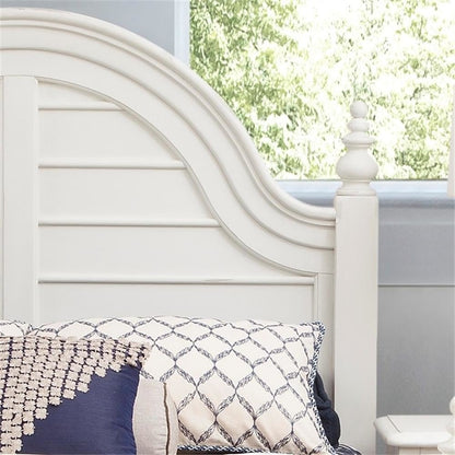 Rodanthe 6/6 Poster Headboard - Dove White