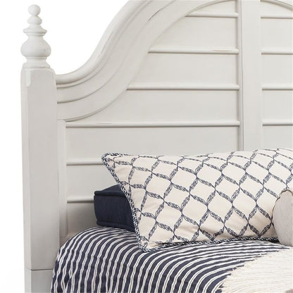 Rodanthe 6/6 Poster Headboard - Dove White