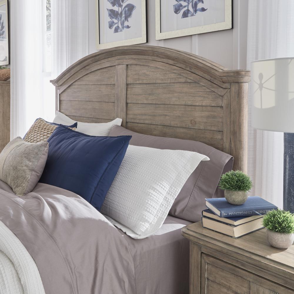 Meadowbrook 6/6 Arched Panel Headboard - Whitewash