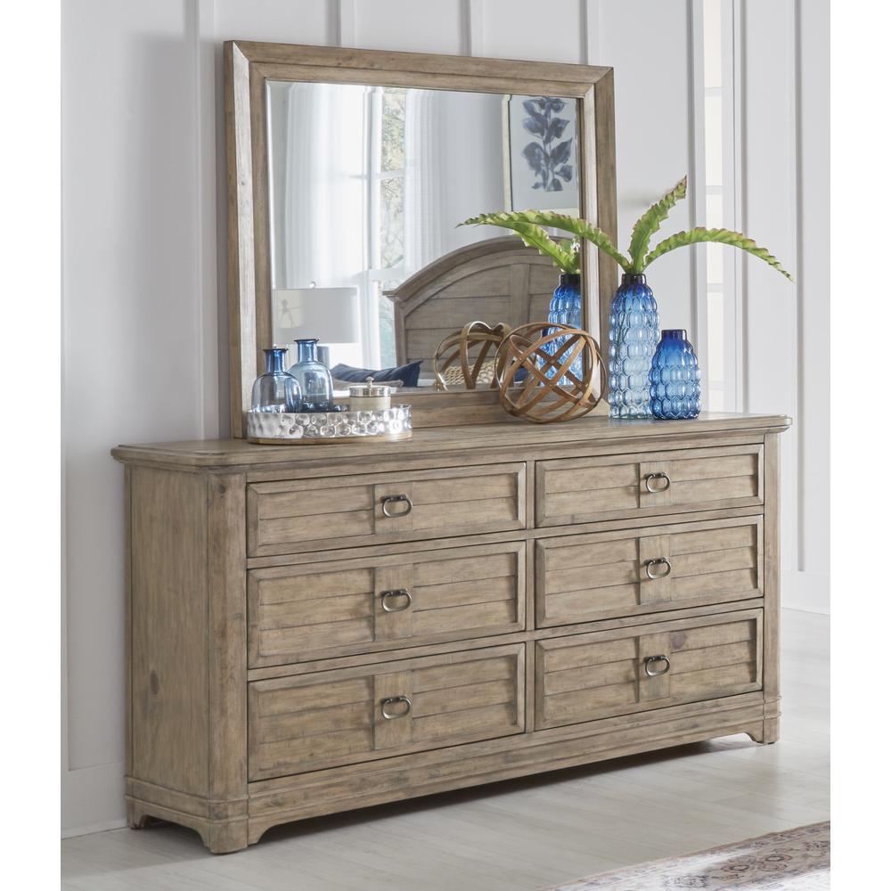 Meadowbrook Dresser and Mirror - Antique Sand