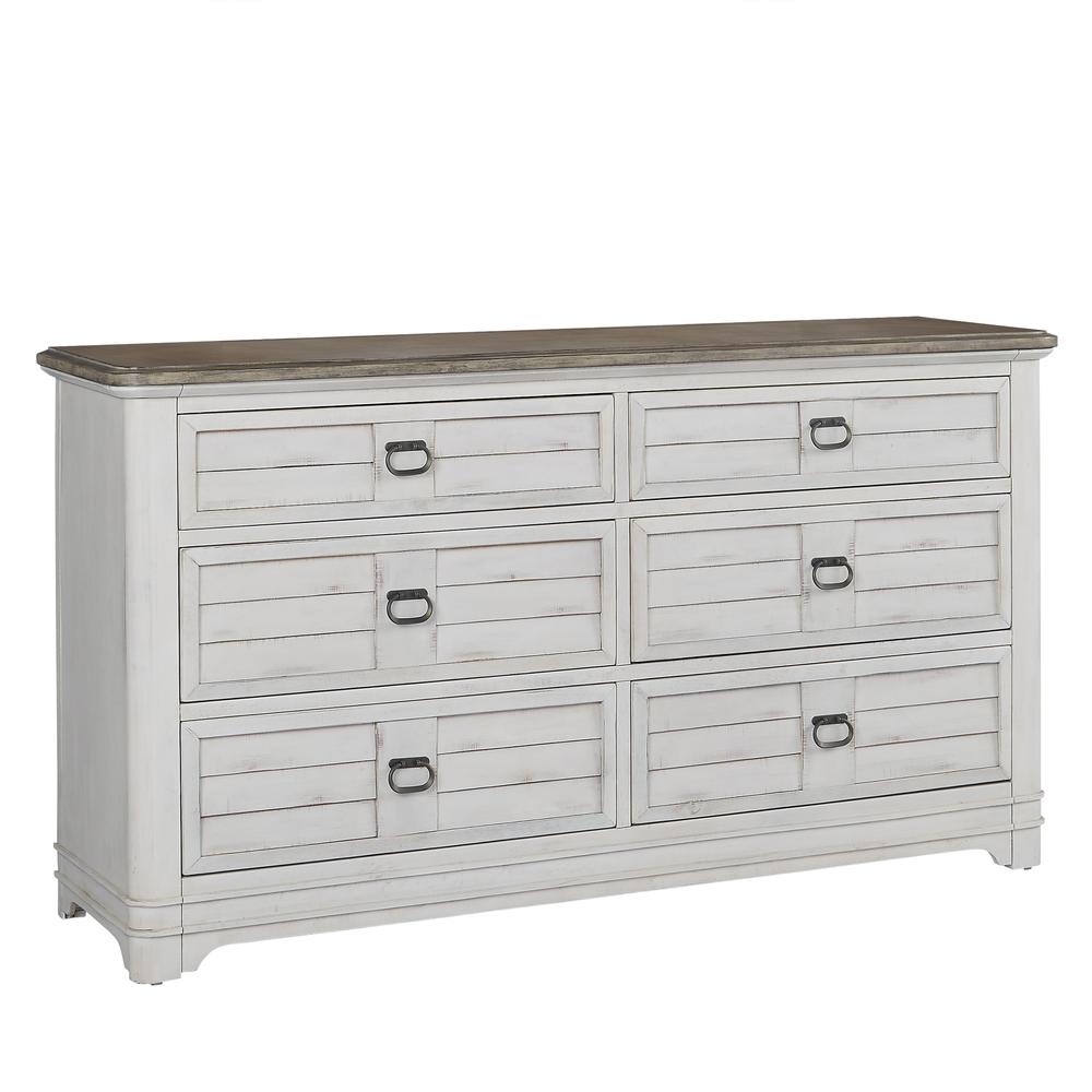 Meadowbrook Dresser - Whitewash - Sand Top