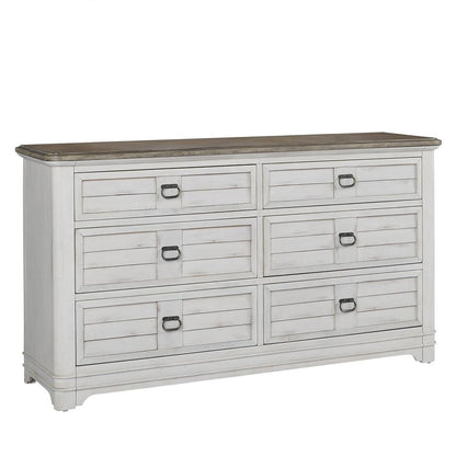 Meadowbrook Dresser - Whitewash - Sand Top