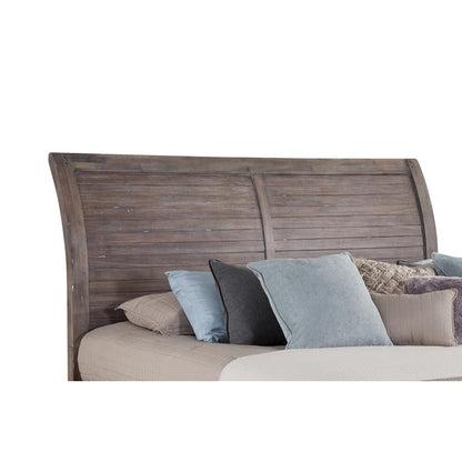 Aurora Sleigh 5/0 Headboard - Weathered Grey