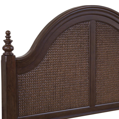 Rodanthe 5/0 Poster Woven Headboard - Cherry Brunette
