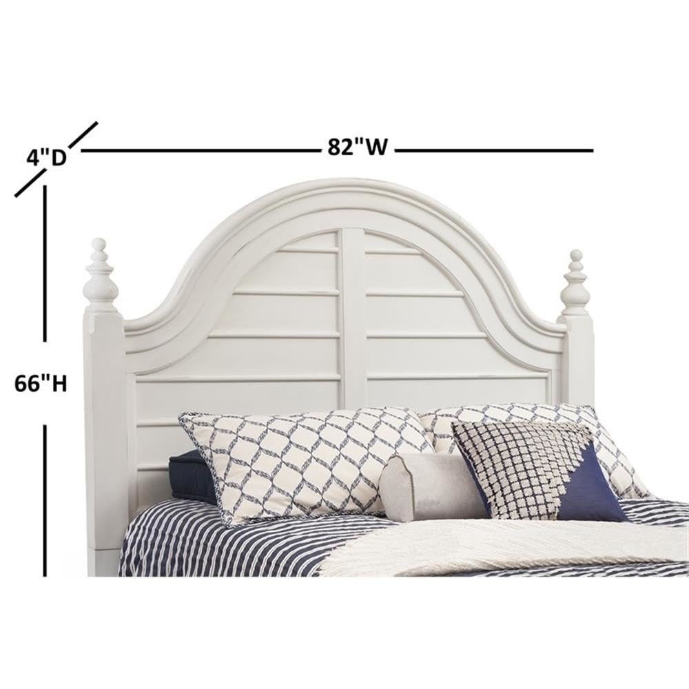 Rodanthe 6/6 Poster Headboard - Dove White