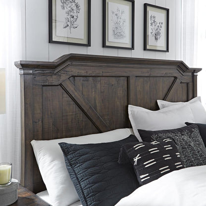 Farmwood 5/0 Panel Headboard - Whiskey Barrell