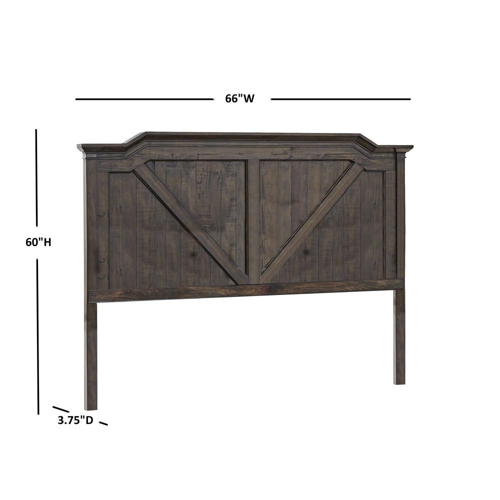 Farmwood 5/0 Panel Headboard - Whiskey Barrell
