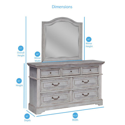 Stonebrook Dresser - Light Distressed Antique Gray