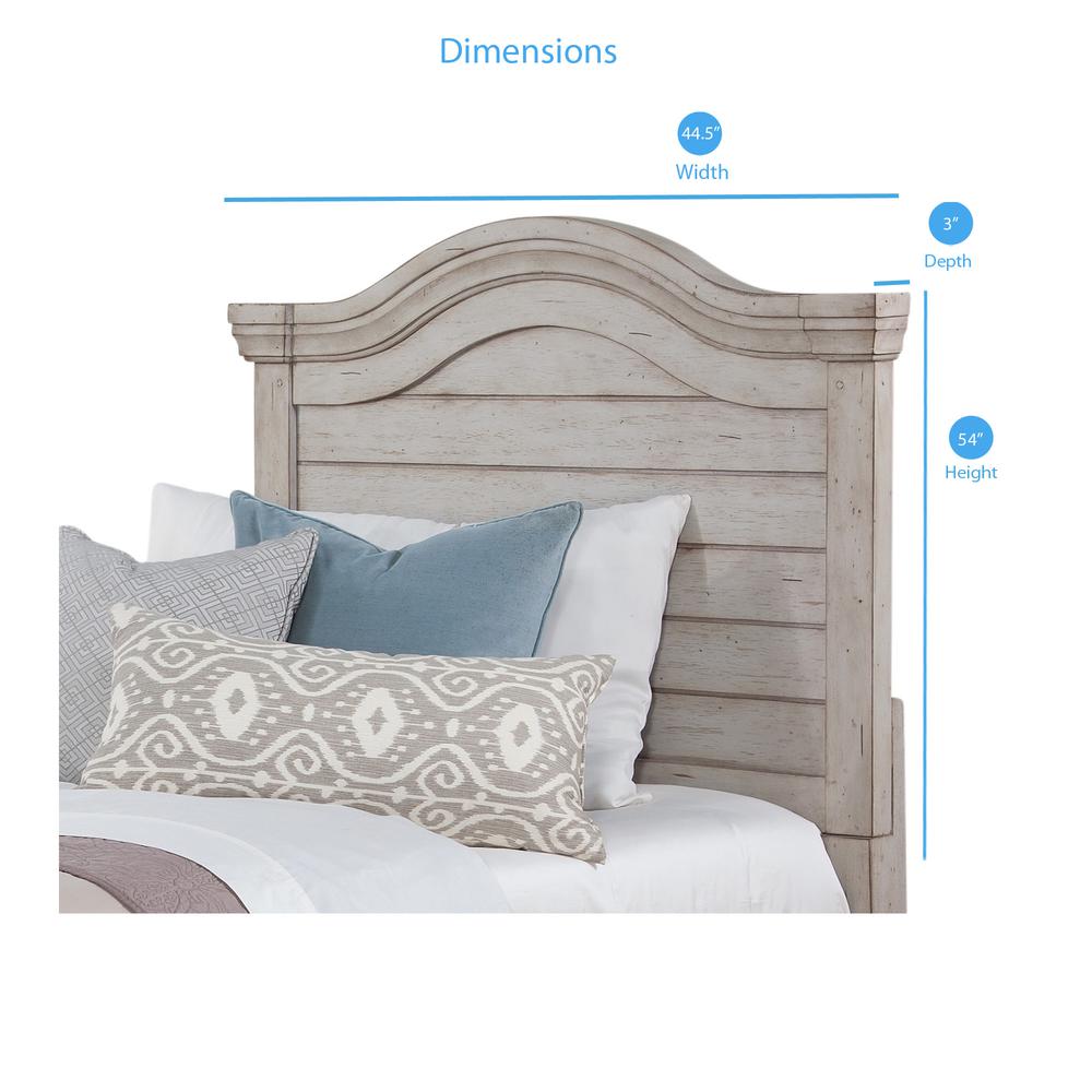 Stonebrook 3/3 Panel Headboard - Light Distressed Antique Gray