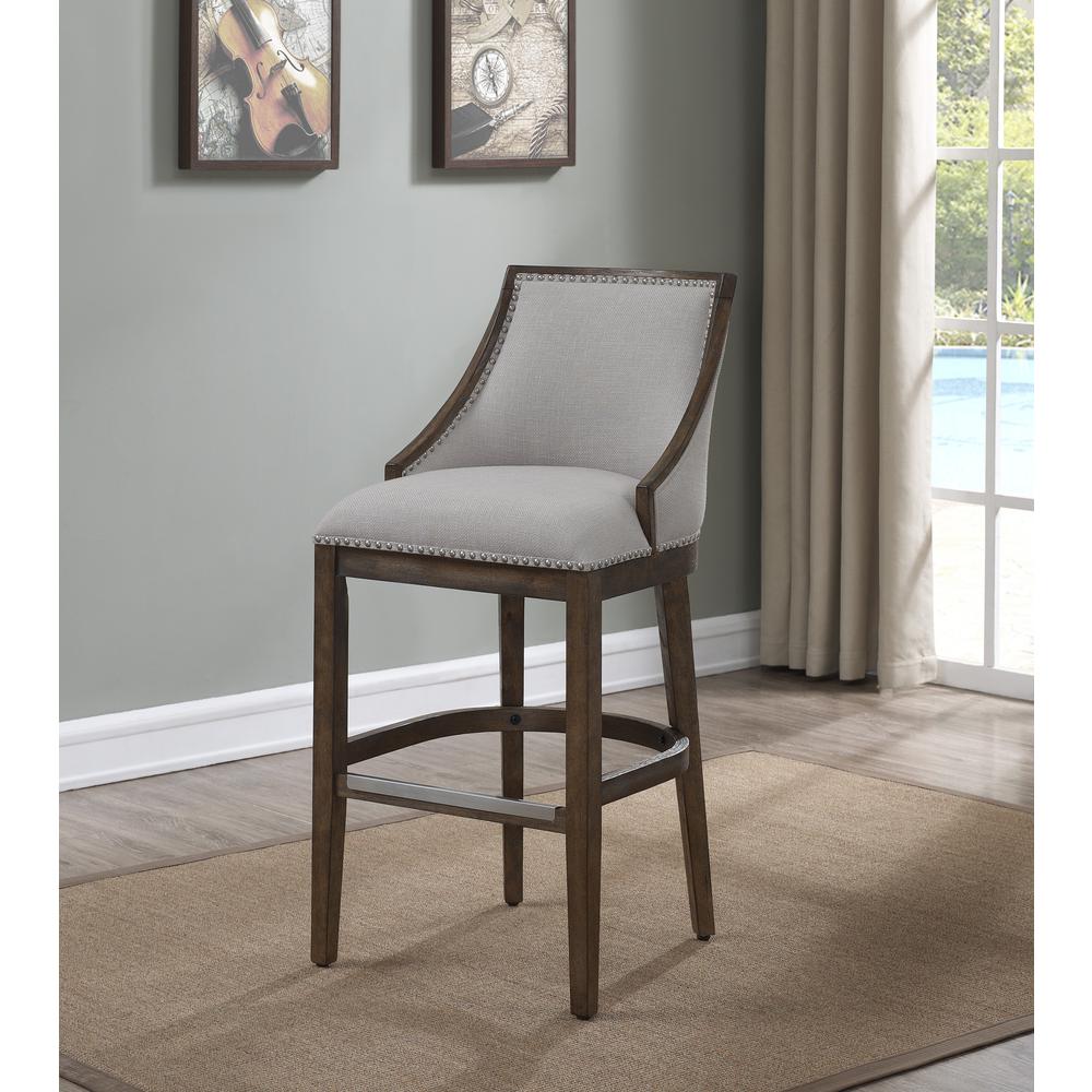 Brewer 30" Stool - Drift Brown