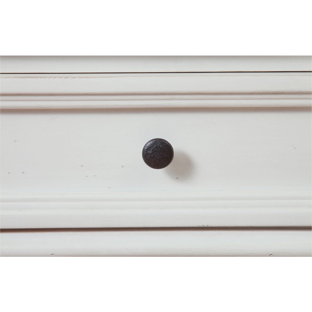 Stonebrook 5-Drawer Chest - Distressed Antique White