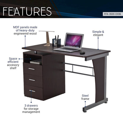 Computer Desk with Ample Storage