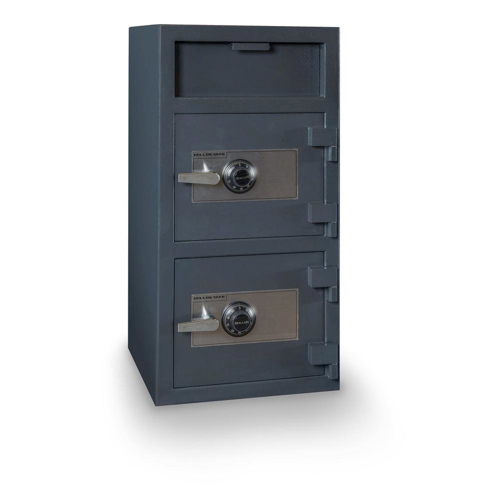 Double Door Depository Safe Gray