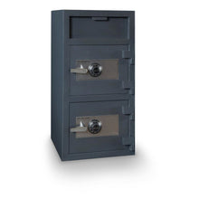Double Door Depository Safe Gray