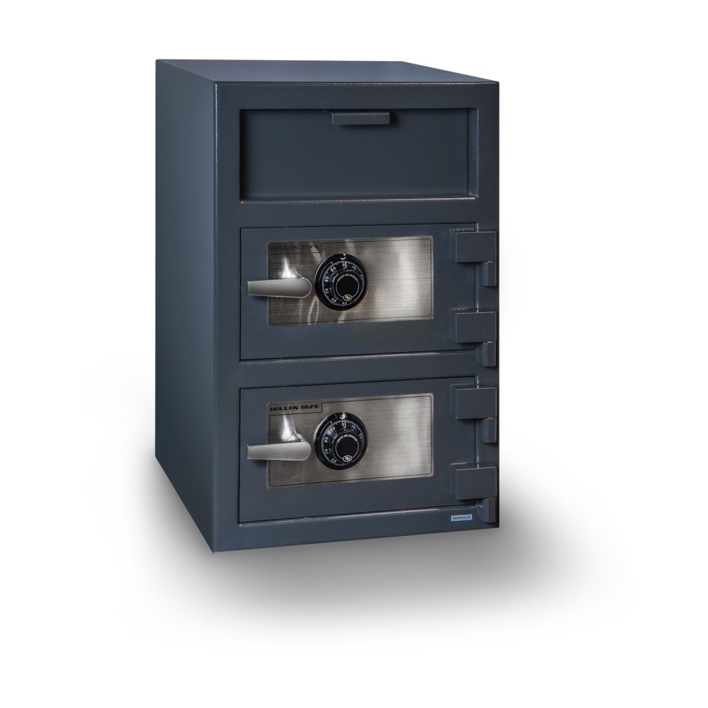 Double Door Depository Safe Gray