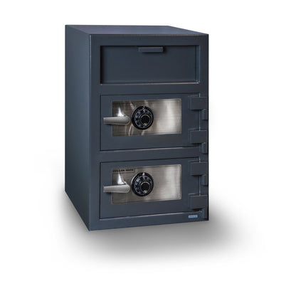 Double Door Depository Safe Gray