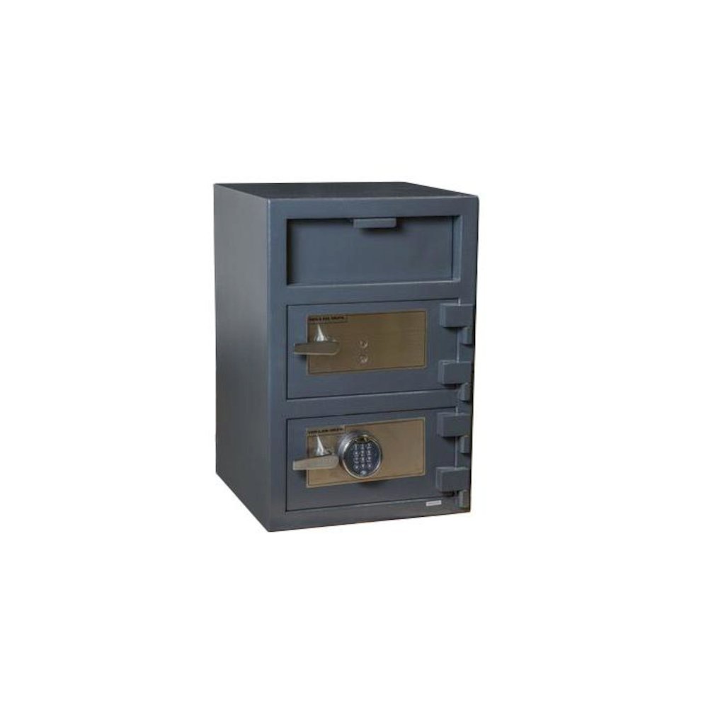 Double Door Depository Safe Gray