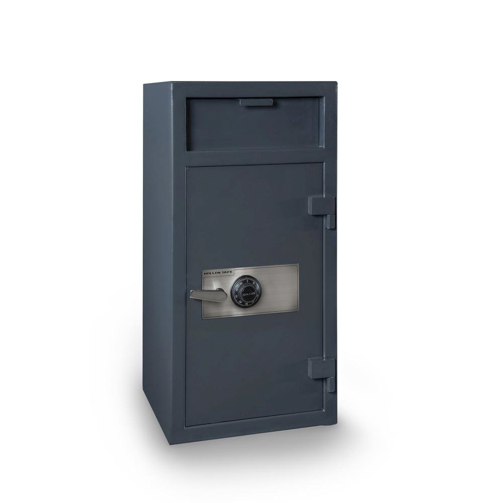 Depository Safe with inner locking department Gray