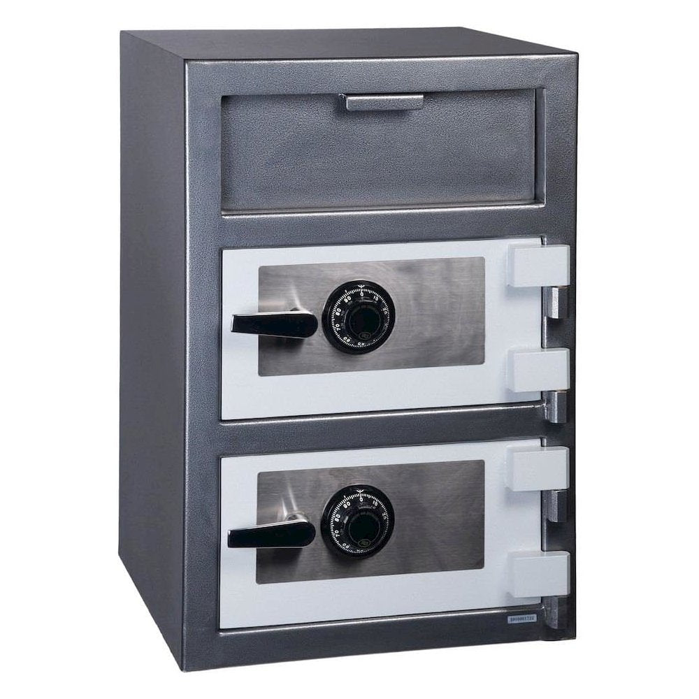 Double Door Depository Safe Gray