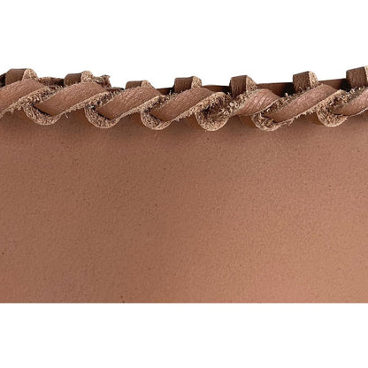 AmeriHome Genuine Leather Butterfly Chair - Light Tan