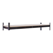 Rivetwell, Double Rivet Boltless Shelving with Center Support 96"W x 30"D 708 Midnight Ebony 1 Level  Includes Particle Board Decking