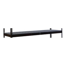 Rivetwell, Double Rivet Boltless Shelving with Center Support 96"W x 48"D 708 Midnight Ebony 1 Level  Includes Wire Deck Decking