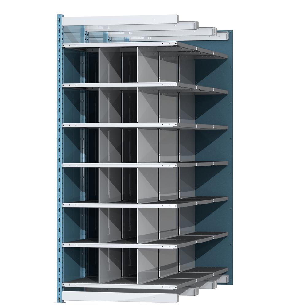 Hallowell Deep Bin Shelving 707 Marine Blue Posts Sides