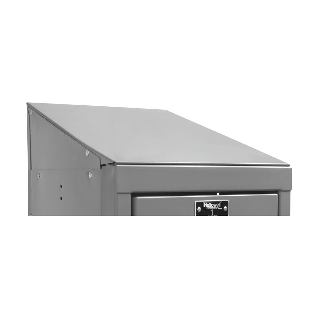 Hallowell Slope Top End Closure 15"D x 5"H 725 Dark Gray