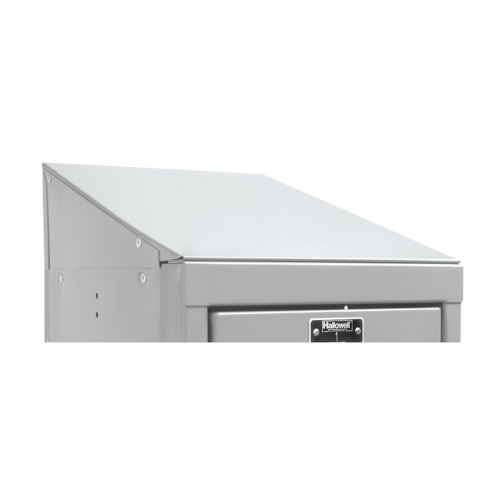 Hallowell Slope Top End Closure 12"D x 4"H 711 Light Gray