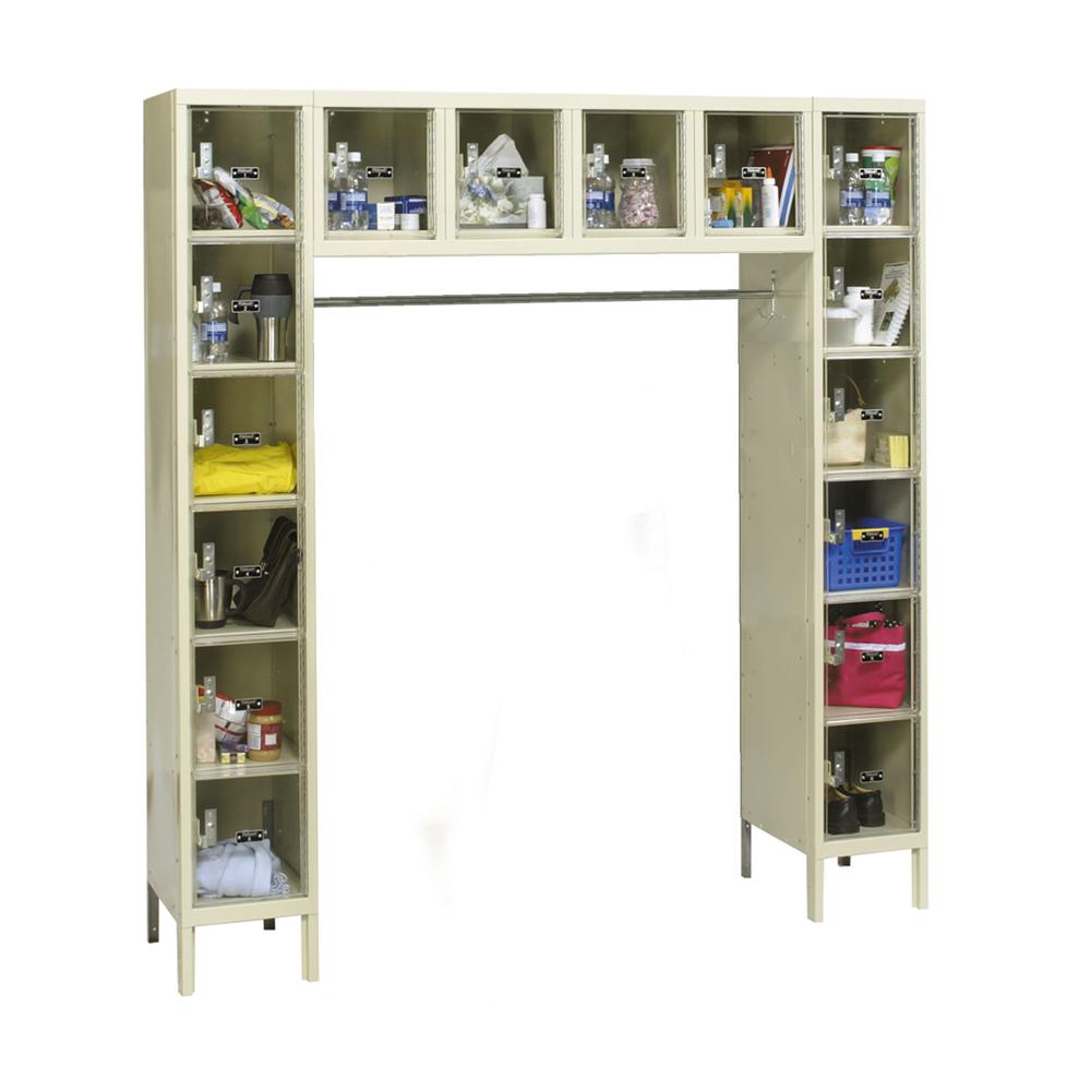 Hallowell Safety-View Plus Locker, 729 Tan, 16-Person, , Assembled