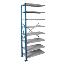 Hallowell H-Post High Capacity Shelving 707 Marine Blue Posts Side Sway Braces