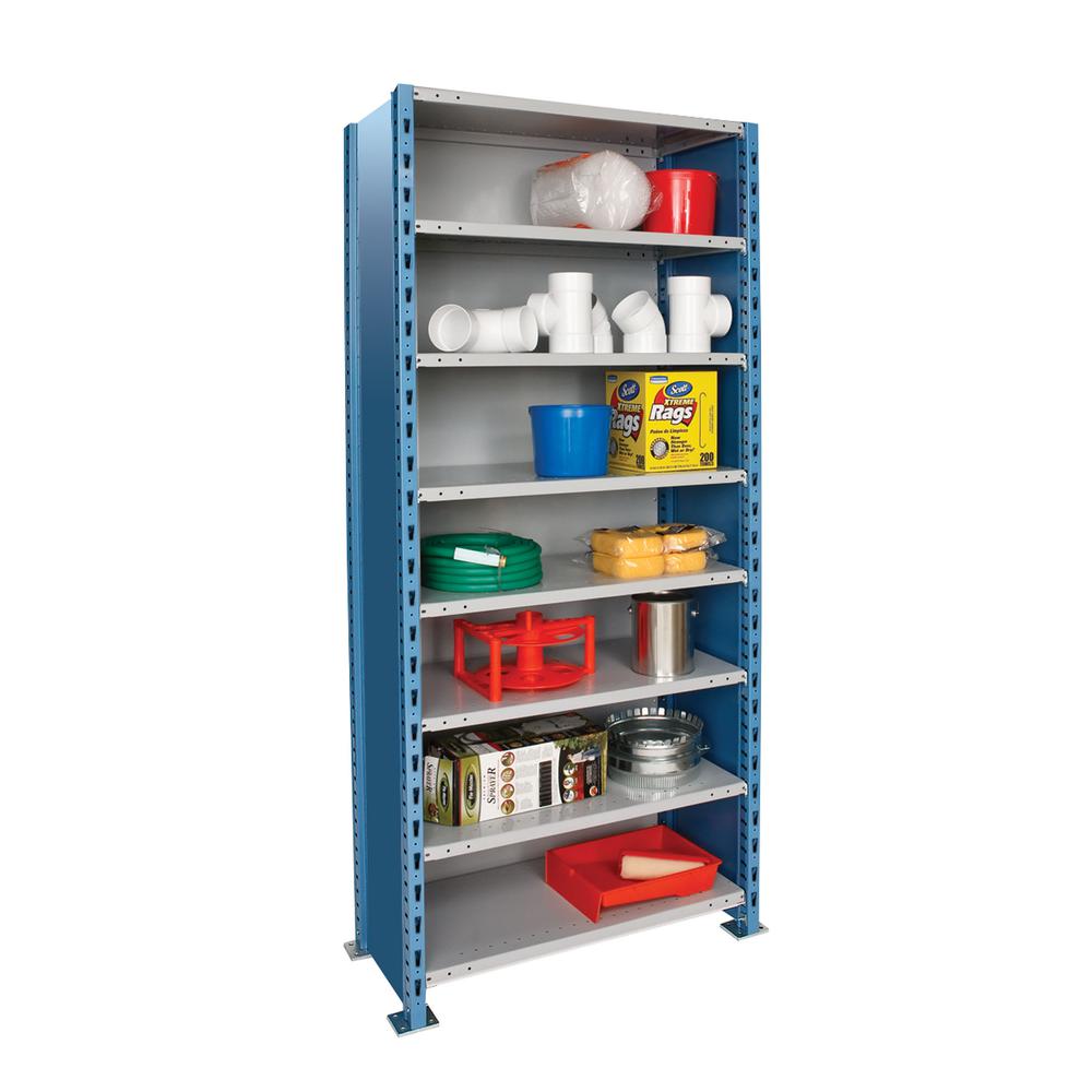 Hallowell H-Post High Capacity Shelving 707 Marine Blue Posts Sides