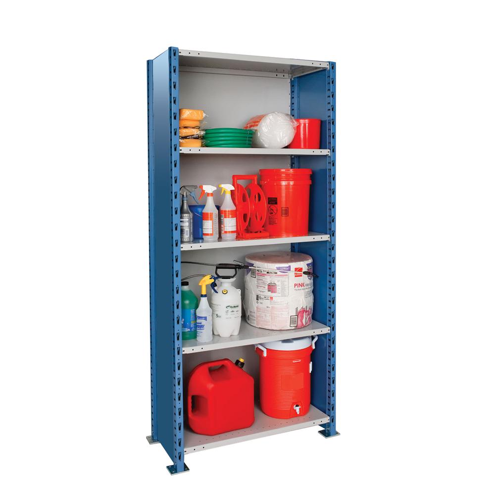 Hallowell H-Post High Capacity Shelving 707 Marine Blue Posts Sides