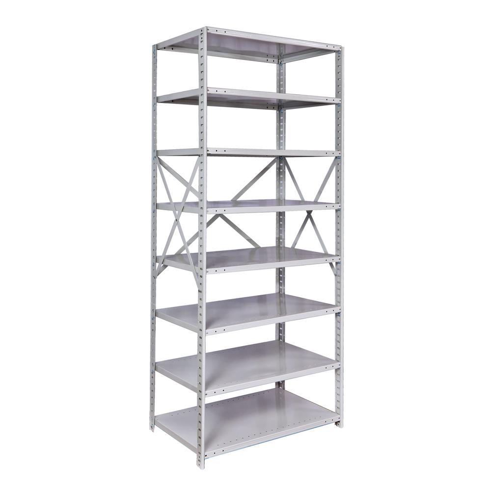 MedSafe Antimicrobial Hi-Tech Shelving 711 Light Gray