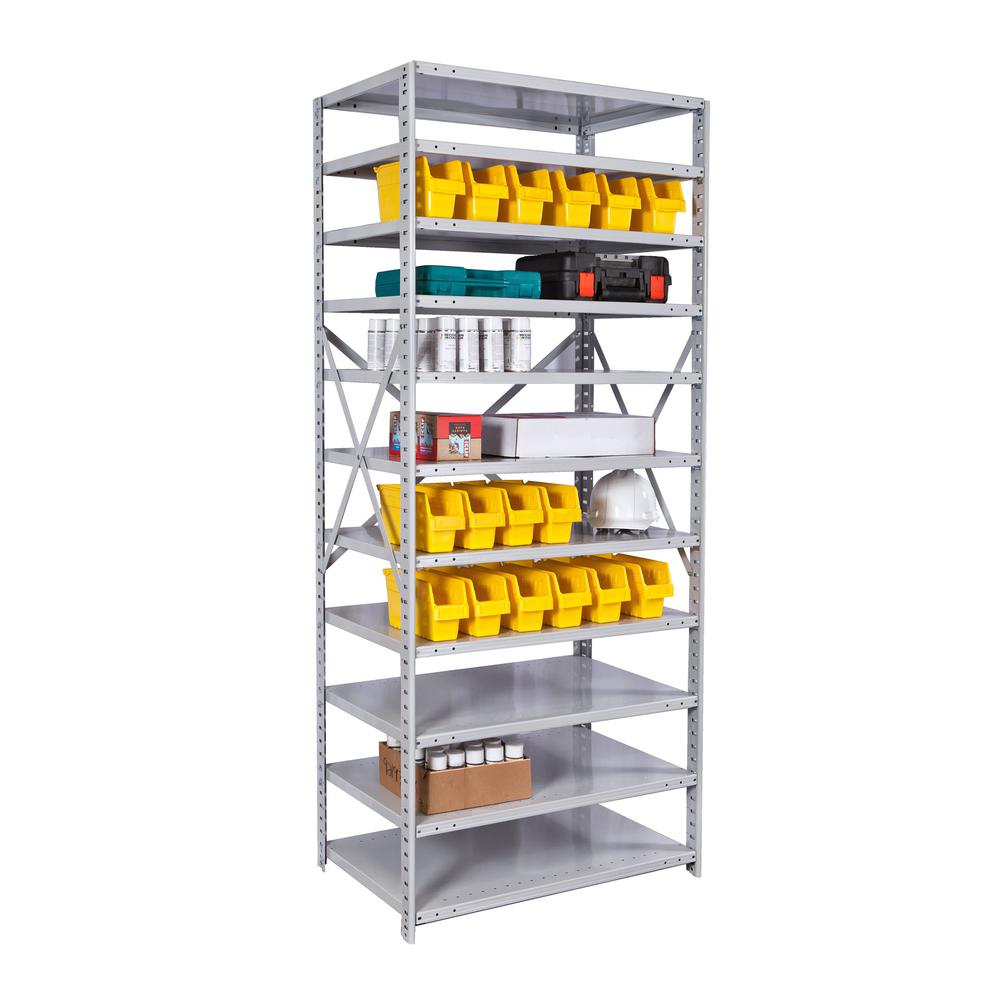 MedSafe Antimicrobial Hi-Tech Shelving 711 Light Gray