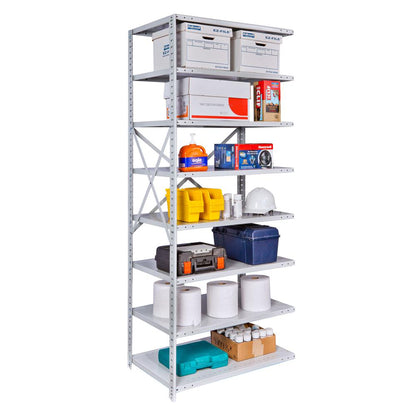 MedSafe Antimicrobial Hi-Tech Shelving 711 Light Gray