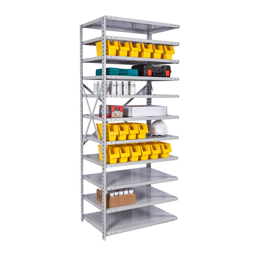 MedSafe Antimicrobial Hi-Tech Shelving 711 Light Gray