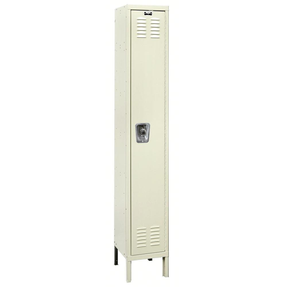 Hallowell ReadyBuilt Locker, 729 Tan, Single Tier, 1-Wide, Assembled