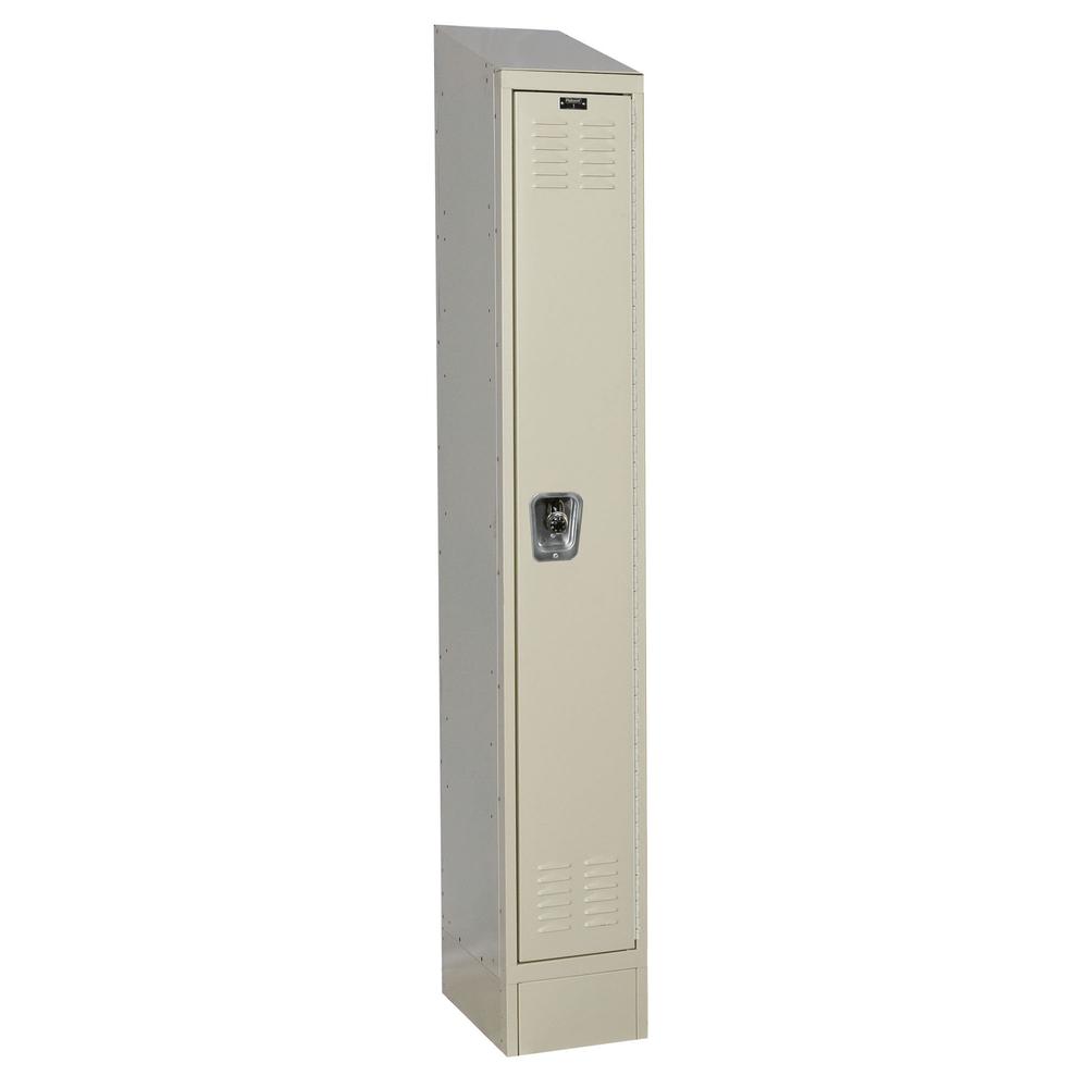 Hallowell ReadyBuilt II Locker, 729 Tan, Single Tier, 1-Wide, Assembled