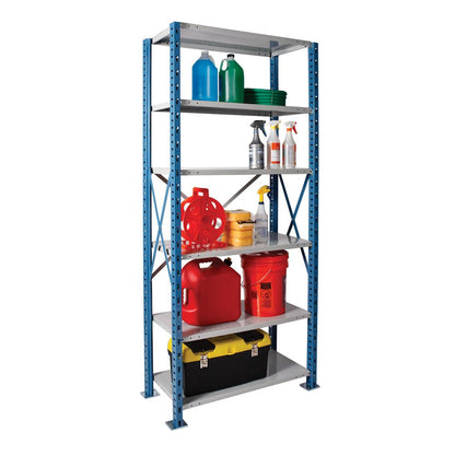 Hallowell H-Post High Capacity Shelving 707 Marine Blue Posts Side Sway Braces
